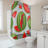 Rideaux De Douche Pastèque Palestine - Slice (En situation)