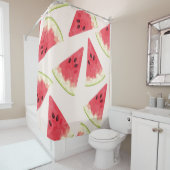 Rideaux De Douche Pastèques : Douceur d'été sans joints. (En situation)