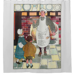 Rideaux De Douche Pat-a-cake, pat-a-cake, l'homme de Baker
