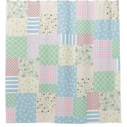 Rideaux De Douche Patchwork (Devant)