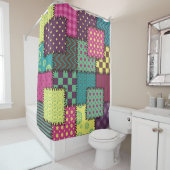 Rideaux De Douche Patchwork : Arrière - plan Motif divers (En situation)