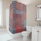 Rideaux De Douche Patchwork bohémien : conception sans couture dessi (En situation)