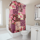 Rideaux De Douche Patchwork mignon Motif (En situation)