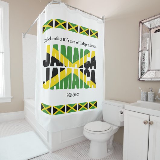 Rideaux De Douche Patriotique JAMAICA JAMAICA (En situation)