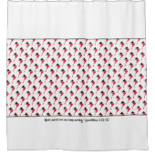 Rideaux De Douche Patriotique TRINIDAD Écriture Customisée (Devant)