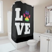 Rideaux De Douche Patte d'arc-en-ciel (En situation)