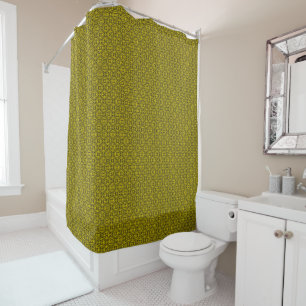 Rideaux De Douche Pattern de Medieval Yellow