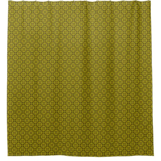 Rideaux De Douche Pattern de Medieval Yellow (Devant)