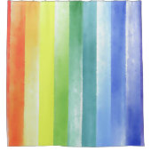 Rideaux De Douche Pattern de Vertical Rainbow | (Devant)