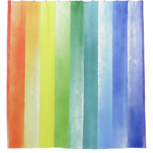 Rideaux De Douche Pattern de Vertical Rainbow | (Devant)