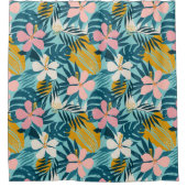 Rideaux De Douche Pattern tropical hibiscus (Devant)