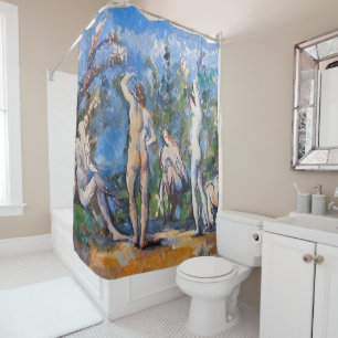 Rideaux De Douche Paul Cezanne - Cinq Baigneurs