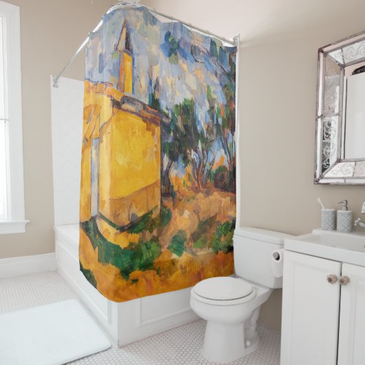 Rideaux De Douche Paul Cezanne - Le Cabanon de Jourdan (En situation)