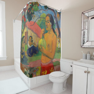 Rideaux De Douche Paul Gauguin - Femme tenant un fruit
