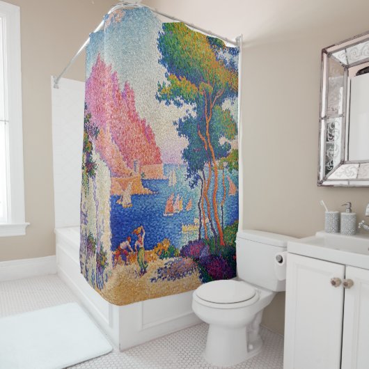 Rideaux De Douche Paul Signac - Capo di Noli (En situation)