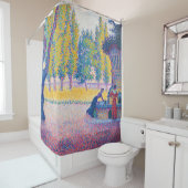 Rideaux De Douche Paul Signac - Fontaine des Lices, Saint-Tropez (En situation)