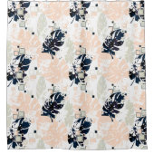 Rideaux De Douche Paume de la jungle tropicale feuille (Devant)