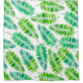 Rideaux De Douche Paume d'eau feuille motif (Devant)