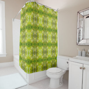 Rideaux De Douche Paume vert tropical feuille soleil M-size motif