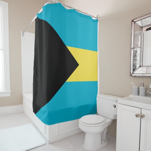 Rideaux De Douche pavillon des Bahamas (En situation)