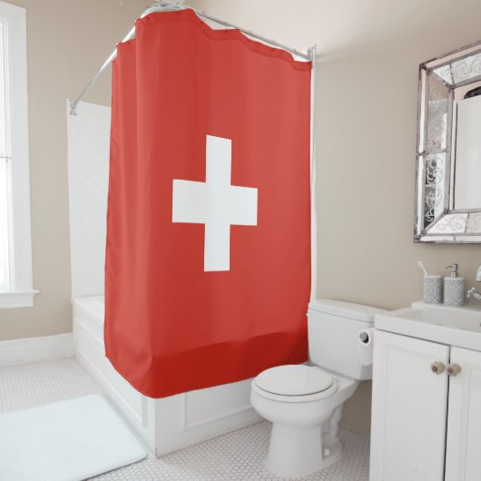 Rideaux De Douche pavillon suisse (En situation)