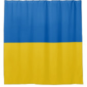 Rideaux De Douche Pavillon Ukraine moderne bleu jaune (Devant)