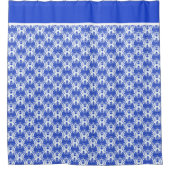 Rideaux De Douche Pays Français Bleu Et Blanc (Devant)