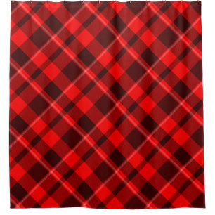 Rideaux De Douche Pays rustique motif tarte rouge