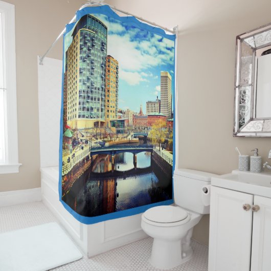 RIDEAUX DE DOUCHE PAYSAGE 20 (En situation)