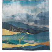 Rideaux De Douche Paysage Abstrait bon accent (Devant)
