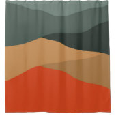 Rideaux De Douche Paysage abstrait coloré (Devant)
