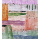 Rideaux De Douche Paysage avec peupliers - Paul Klee - Art Abstrait (Devant)