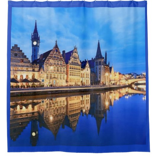 RIDEAUX DE DOUCHE PAYSAGE AVEC RIVIÈRE (Devant)