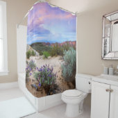 Rideaux De Douche Paysage de l'Utah du printemps du désert (En situation)