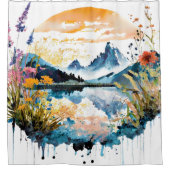 Rideaux De Douche Paysage de montagne (Devant)