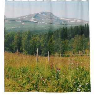 Rideaux De Douche Paysage des montagnes suédoises