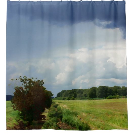 Rideaux De Douche paysage d'été (Devant)