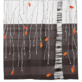 Rideaux De Douche Paysage d'hiver Art Arbre (Devant)