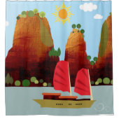 Rideaux De Douche Paysage du Vietnam (Devant)