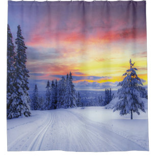 Rideaux De Douche Paysage hivernal