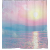 Rideaux De Douche Paysage magique au coucher du soleil rose (Devant)