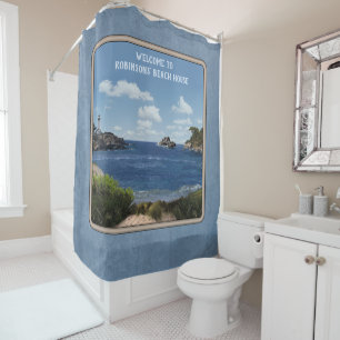 Rideaux De Douche Paysage marin (personnalisable)