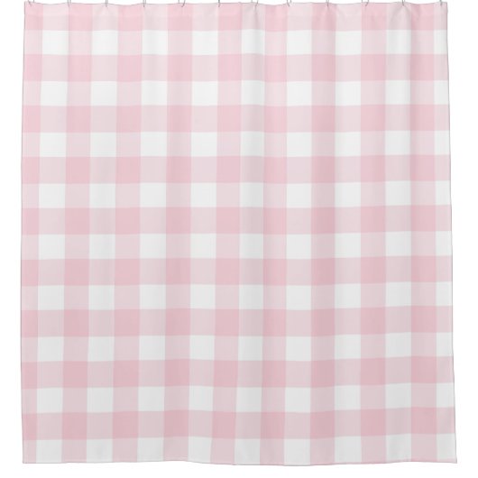 Rideaux De Douche Paysage Pastel Pink Buffalo Check Plaid (Devant)