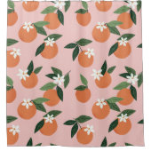Rideaux De Douche Peach Orange Juice Motif (Devant)