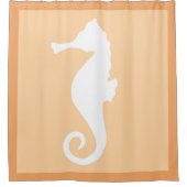 Rideaux De Douche Peach Seahorse (Devant)