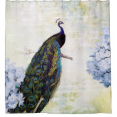 Rideaux De Douche Peacock et hydrangea (Devant)