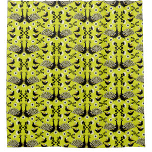 Rideaux De Douche Peacock Paon Bird Fold Art