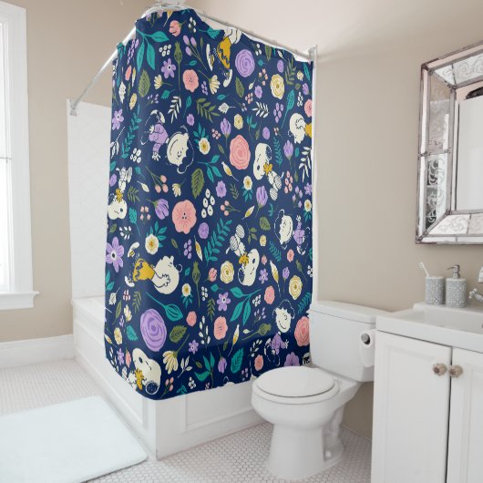 Rideaux De Douche Peanuts In Bloom Pattern (En situation)