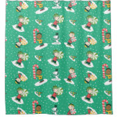 Rideaux De Douche Peanuts Peppermint Dreams Snowflake Motif (Devant)