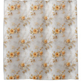 Rideaux De Douche Pearl Gold Roses Floral (Devant)
